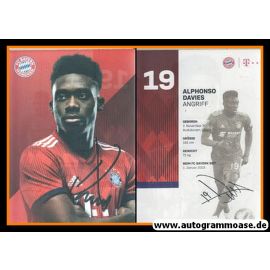 Autogramm Fussball | FC Bayern München | 2018 | Alphonso DAVIES