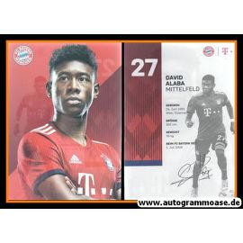 Autogramm Fussball | FC Bayern München | 2018 Druck | David ALABA
