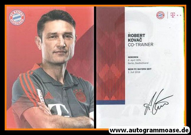 Autogramm Fussball | FC Bayern München | 2018 Druck | Robert KOVAC