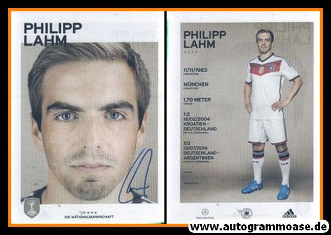 Autogramm Fussball | DFB | 2014 Adidas | Philipp LAHM (4 Sterne)