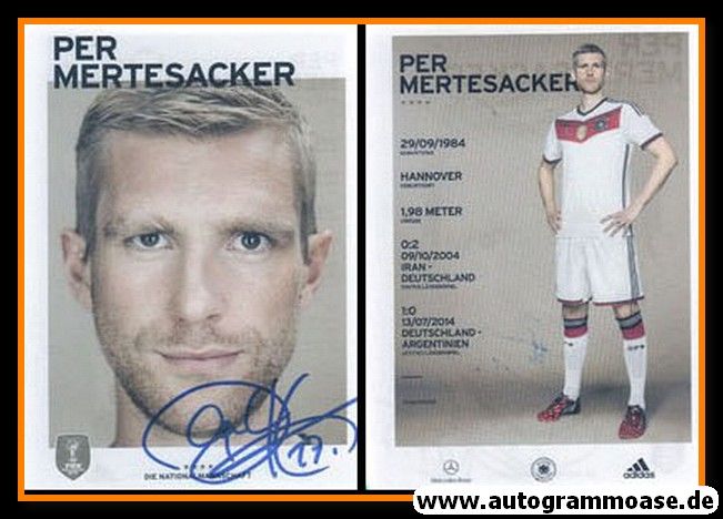 Autogramm Fussball | DFB | 2014 Adidas | Per MERTESACKER (4 Sterne)