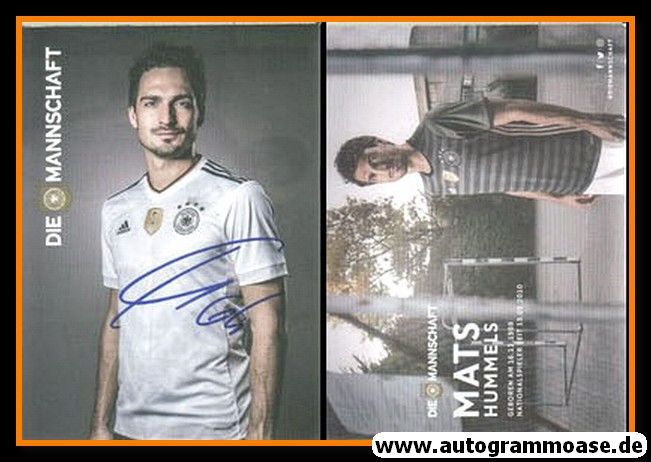Autogramm Fussball | DFB | 2017 Adidas | Mats HUMMELS