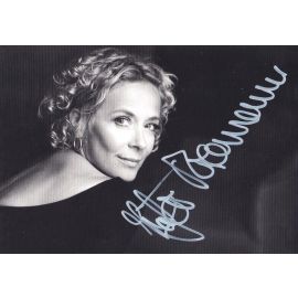 Autogramm Schauspieler | Katja RIEMANN | 2010er (Portrait SW) Knickriem