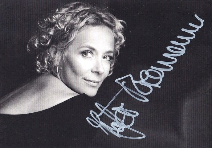 Autogramm Schauspieler | Katja RIEMANN | 2010er (Portrait SW) Knickriem