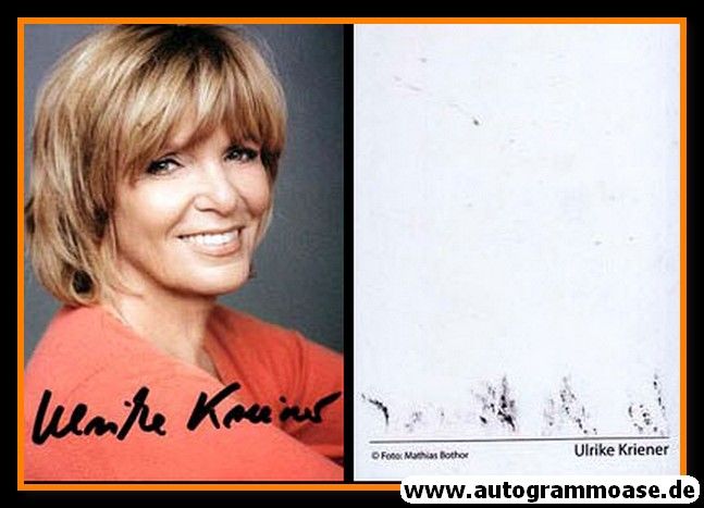 Autogramm Schauspieler | Ulrike KRIENER | 2000er (Portrait Color) Bothor
