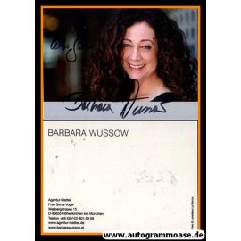 Autogramm Schauspieler | Barbara WUSSOW | 2000er (Portrait Color) Mattes