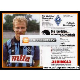 Autogramm Fussball | SV Waldhof Mannheim | 1989 | Volker RUDEL