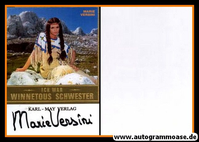 Autogramm Film (FR) | Marie VERSINI | 2003 Foto "Winnetous Schwester" (Portrait Color)