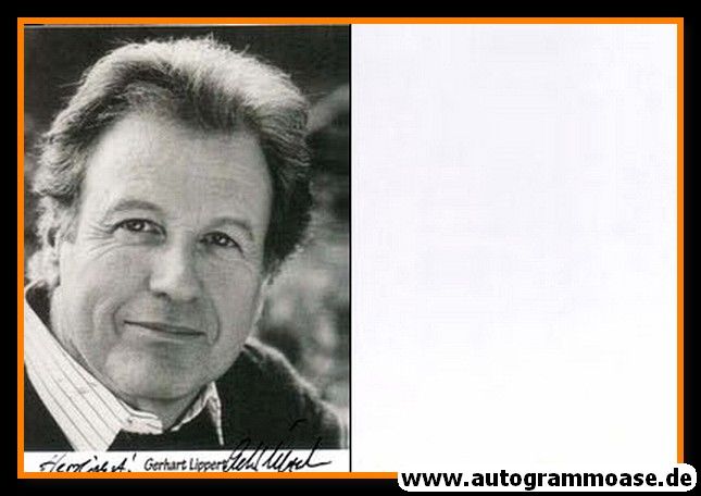 Autogramm Schauspieler | Gerhart LIPPERT | 1980er (Portrait SW)