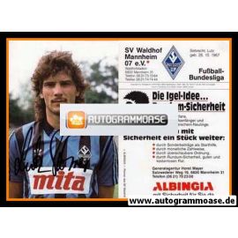 Autogramm Fussball | SV Waldhof Mannheim | 1989 | Lutz SIEBRECHT