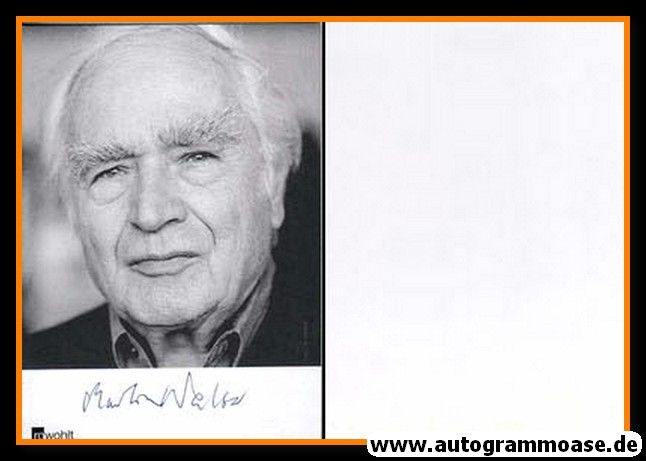 Autogramm Literatur | Martin WALSER | 2000er (Portrait SW) Rowohlt