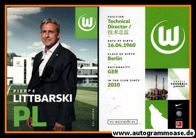Autogramm Fussball | VfL Wolfsburg | 2018 | Pierre LITTBARSKI