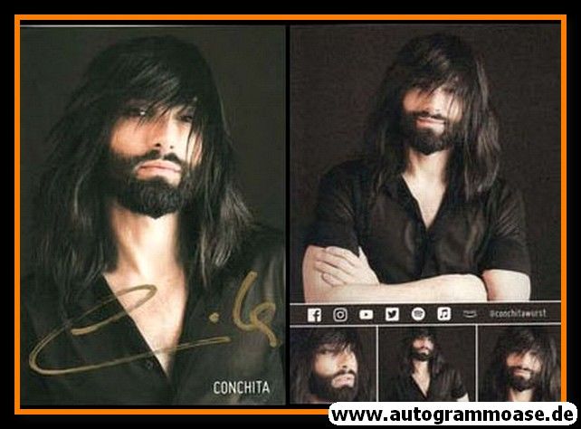 Autogramm Pop | Conchita WURST | 2010er (Portrait Color)