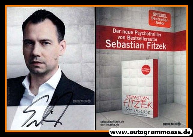 Autogramm Literatur | Sebastian FITZEK | 2018 (Portrait Color) "Der Insasse"