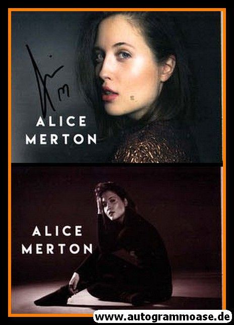 Autogramm Pop | Alice MERTON | 2010er (Portrait Color)