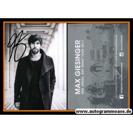 Autogramm Pop | Max GIESINGER | 2017 "Der Junge Der Rennt Tour" (Portrait SW)