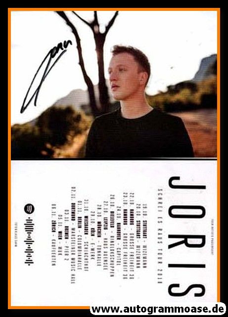 Autogramm Pop | JORIS | 2018 "Schrei Es Raus Tour" (Portrait Color)