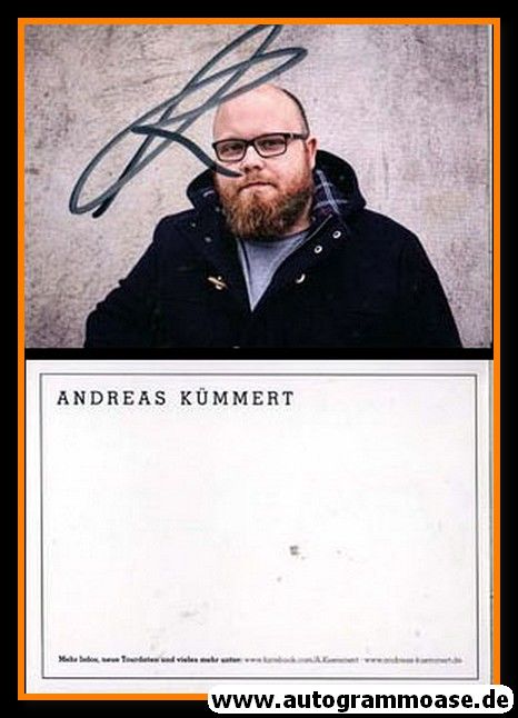 Autogramm Rock | Andreas KÜMMERT | 2010er (Portrait Color) VoG-Sieger