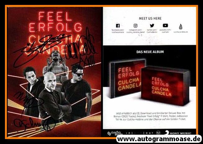 Autogramme Pop | CULCHA CANDELA | 2017 "Feel Erfolg" (Sony)