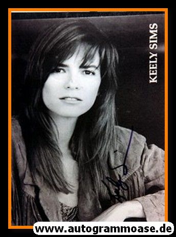 Autogramm Film (USA) | Keely SIMS | 1990er Foto (Portrait SW)
