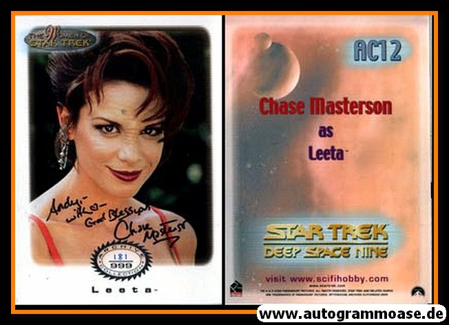 Autogramm Film (USA) | Chase MASTERSON | 2000 (Women Of Star Trek) Leeta