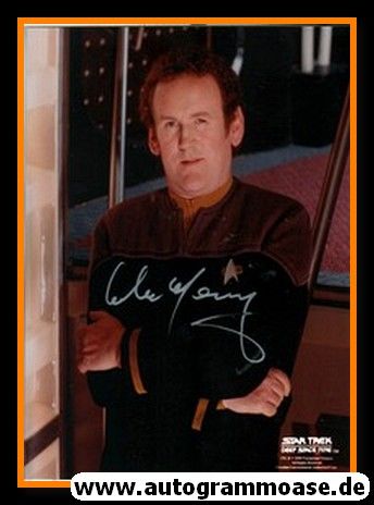 Autogramm Film (UK) | Colm MEANEY | 2000 Foto "Star Trek" (Miles O´Brien)