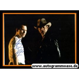Autogramme Film (USA) | Christian SLATER + Morgan FREEMAN | 1998 Foto "Hard Rain"