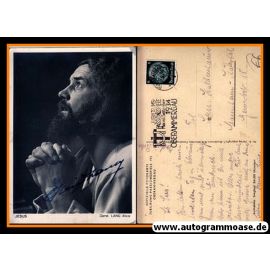 Autogramm Schauspieler | Alois LANG | 1934 (Portrait SW) Jesus Oberammergau