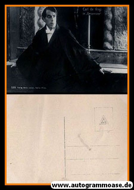Autogramm Schauspieler | Carl DE VOGT | 1917 "Ahasver" Herm 5516