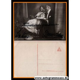 Autogramme Schauspieler | Bruno KASTNER + Ida WÜST | 1920er (Filmszene SW) Becker 220-1