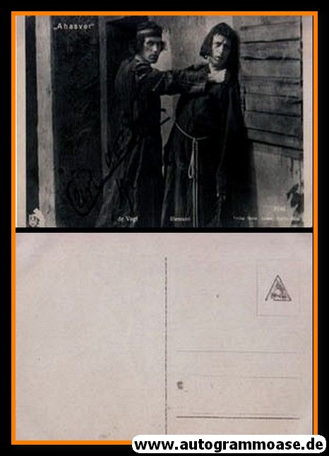 Autogramm Schauspieler | Carl DE VOGT | 1917 "Ahasver" Herm 3146