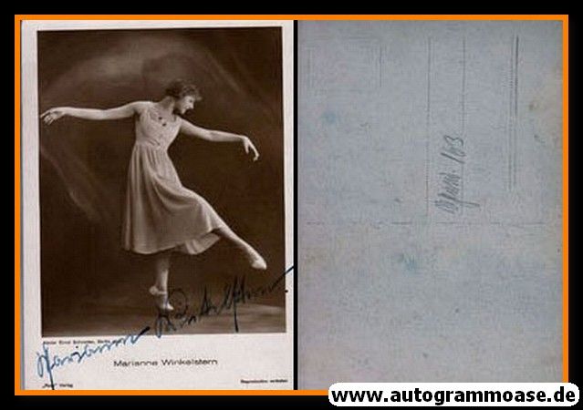 Autogramm Schauspieler | Marianne WINKELSTERN | 1930er (Portrait SW) Ross