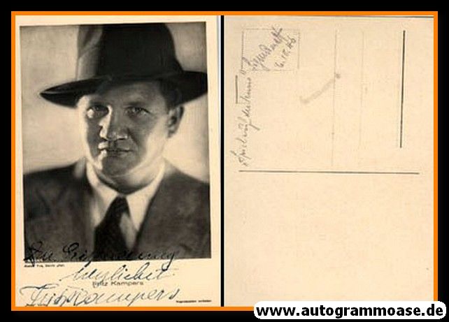 Autogramm Schauspieler | Fritz KAMPERS | 1930er (Portrait SW) Ross 6305-1