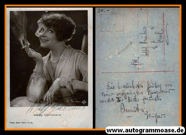 Autogramm Schauspieler | Mady CHRISTIANS | 1930er (Portrait SW) Ross 1223-1