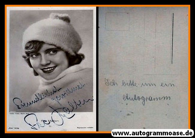 Autogramm Schauspieler | Fee MALTEN | 1930er (Portrait SW) Ross 4543-1