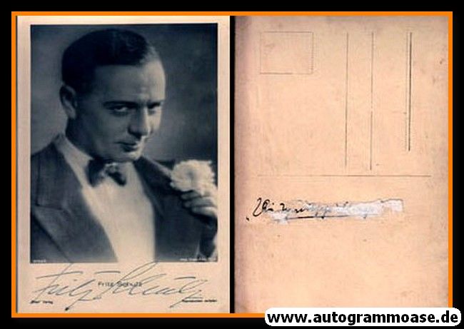 Autogramm Schauspieler | Fritz SCHULZ | 1930er (Portrait SW) Ross 6159-1