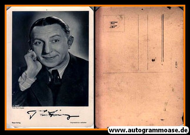 Autogramm Schauspieler | Theo LINGEN | 1940er (Portrait SW) Ross A3362-1