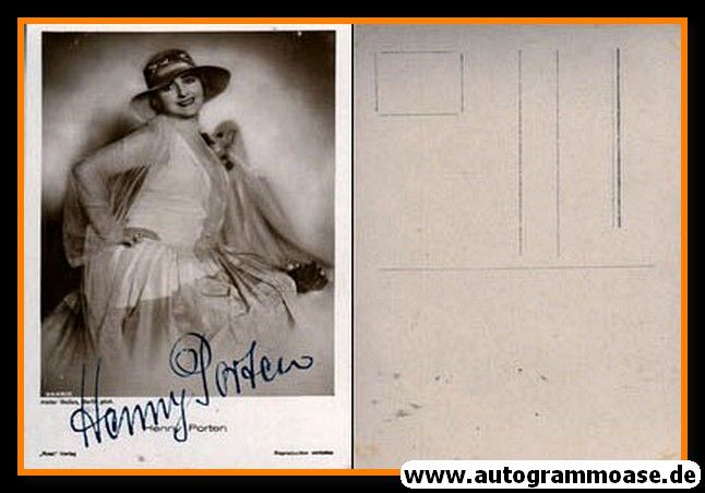 Autogramm Schauspieler | Henny PORTEN | 1920er (Portrait SW) Ross 3628-2
