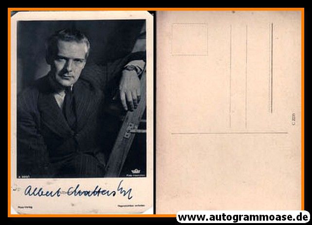 Autogramm Schauspieler | Albert MATTERSTOCK | 1940er (Portrait SW) Ross 3323-1