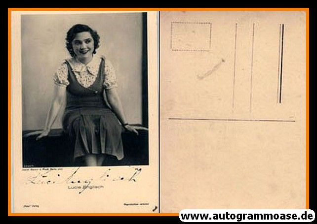 Autogramm Schauspieler | Lucie ENGLISCH | 1940er (Portrait SW) Ross 6944-1