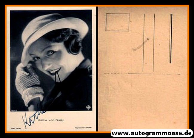 Autogramm Schauspieler | Käthe VON NAGY | 1930er (Portrait SW) Ross 7604-2