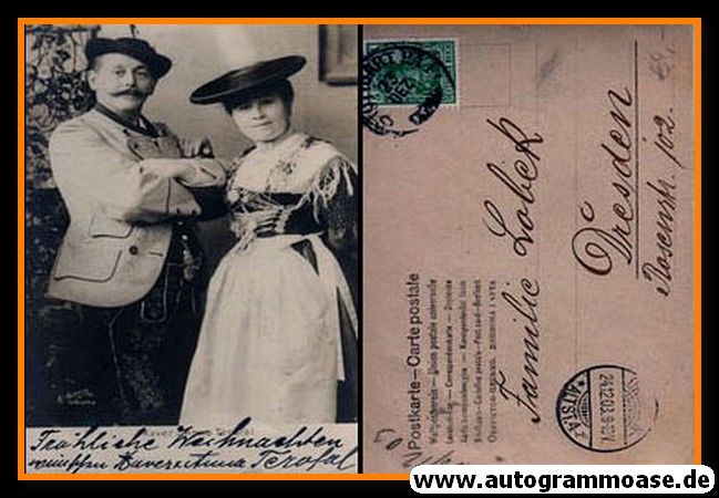 Autogramm Schauspieler | Xaver TEROFAL | 1900er (Portrait SW mit Ehefrau)