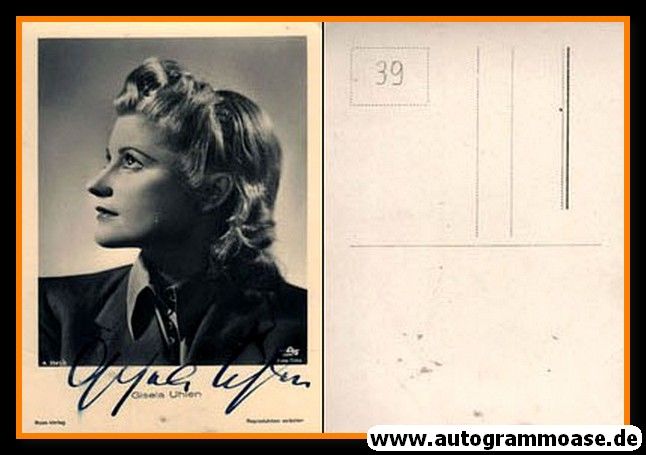 Autogramm Schauspieler | Gisela UHLEN | 1930er (Portrait SW) Ross A3341-2