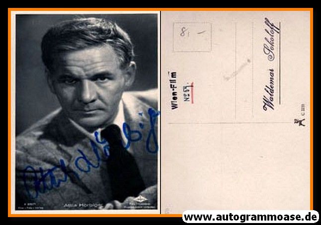 Autogramm Schauspieler | Attila HÖRBIGER | 1940er (Portrait SW) FFV A3767-1