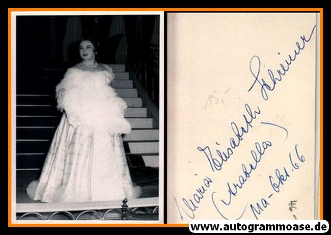 Autogramm Klassik | Maria Elisabeth SCHREINER | 1960er (Portrait SW) Arabella