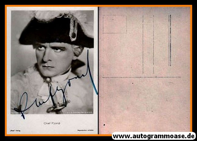 Autogramm Schauspieler | Olaf FJORD | 1930er (Portrait SW) Ross 4299-1