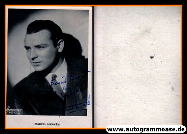 Autogramm Klassik (FRA) | Marcel MERKES | 1950er (Portrait SW) Harcourt