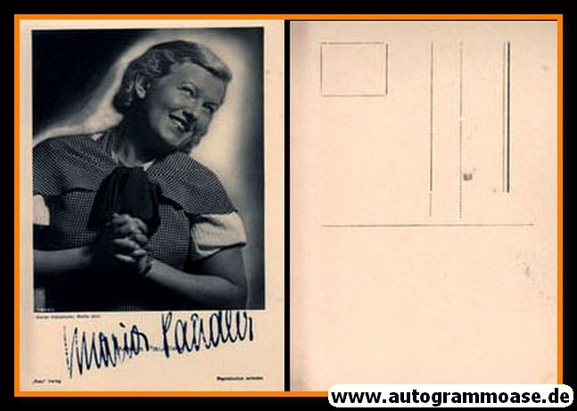 Autogramm Schauspieler | Maria PAUDLER | 1930er (Portrait SW) Ross 7845-1
