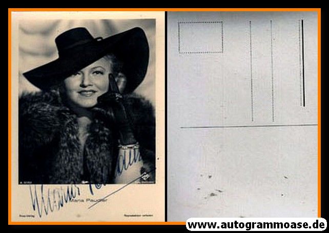 Autogramm Schauspieler | Maria PAUDLER | 1930er (Portrait SW) Ross 3210-1