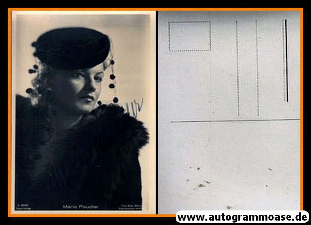 Autogramm Schauspieler | Maria PAUDLER | 1930er (Portrait SW) Ross 3018-1